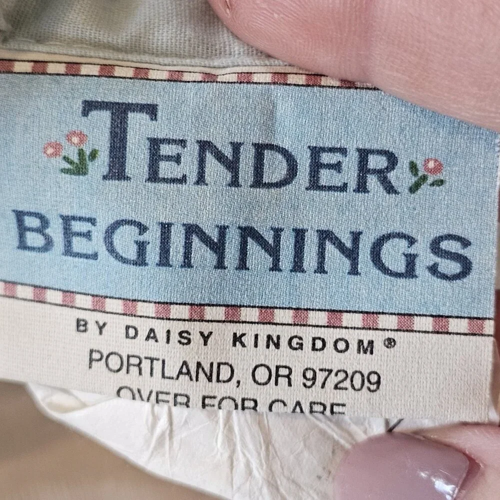 VTG 90s Daisy Kingdom Honey Bunny‎ Crib Comforter Country By Tender Beginnings